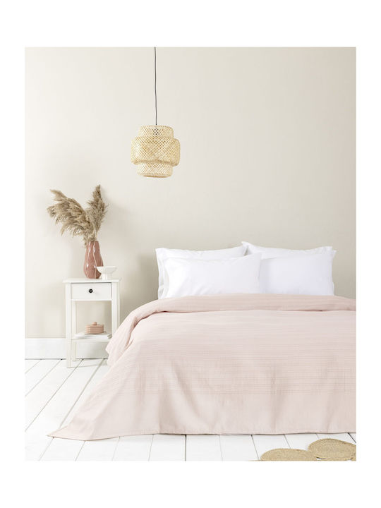 Nima Dune Pink Pink Pique Double Blanket 220x240cm