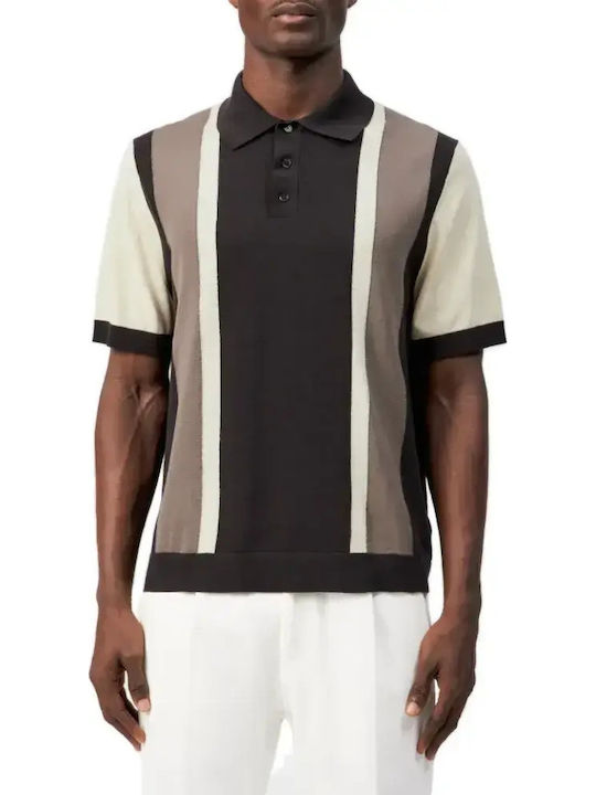 Drykorn Polo Herrenbluse Kurzarm Braun