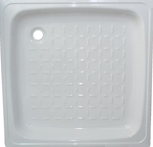 Τετράγωνη Ακρυλική Ντουζιέρα 70x70cm Λευκή