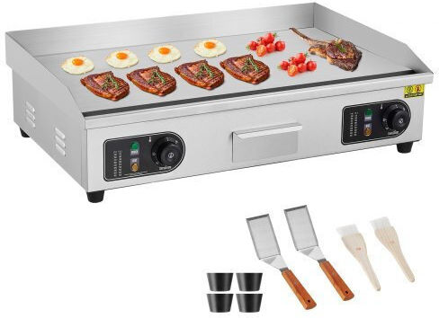 Vevor Electric Flat Top Griddle 4.4kW with Flat Grill Plate