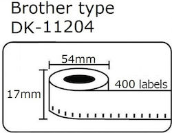 ABC Pak 400 Αυτοκόλλητες Ετικέτες σε Ρολό 17x54mm ABC Pak 400 Αυτοκόλλητες Ετικέτες σε Ρολό 17x54mm