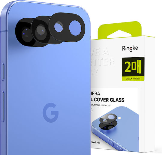 Ringke Cover Glass 2 Pack Camera Protector Tempered Glass Transparent for Google Pixel 10a