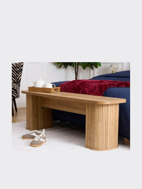 Colva Wooden Outdoor Bench 140x35x45cm