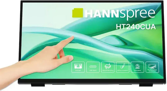 HannSpree VA Touch Φορητό Monitor 23.8" FHD 1920x1080