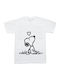 Детска Тениска Бяла Snoopy