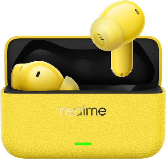 Realme Buds T500 Pro Bluetooth Handsfree Earphones with Sweat Resistance and Charging Case Yellow