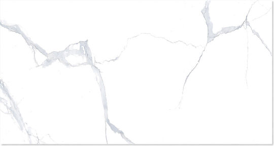 Floor Tile Indoor Glossy 120x60cm Belen White