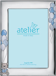 Atelier Silver Light Blue Kids Photo Frame