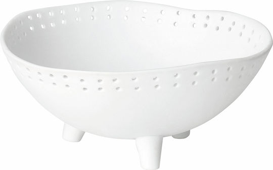 Raeder Round Porcelain White Serving Bowl With Diameter 10.8cm