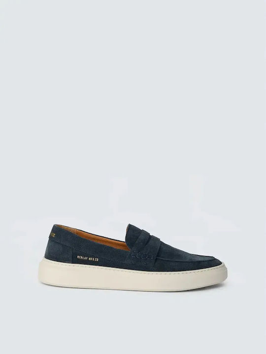 Brice Tonal Suede Herren Sneakers Blau