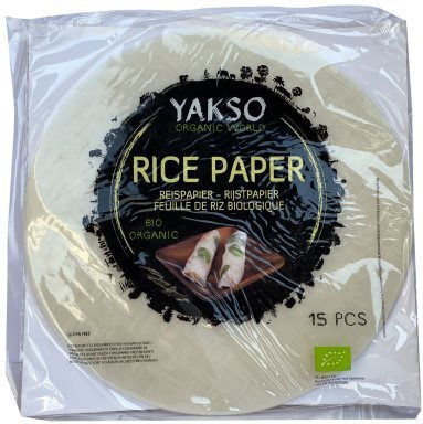 Rice Papers 22cm Gluten Free 150g 15 Pieces Yasko Bio