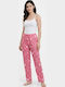 Soccus Pantaloni De Pijamale Dama Bumbac Roz De Vară
