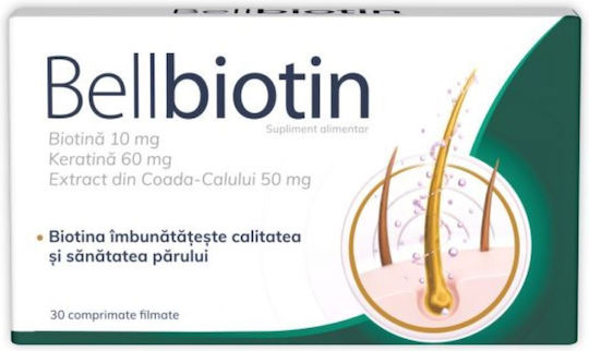 Zdrovit Bellbiotin 100mg Supliment Pentru Păr Și Piele Sănătoasă 1 Comprimate