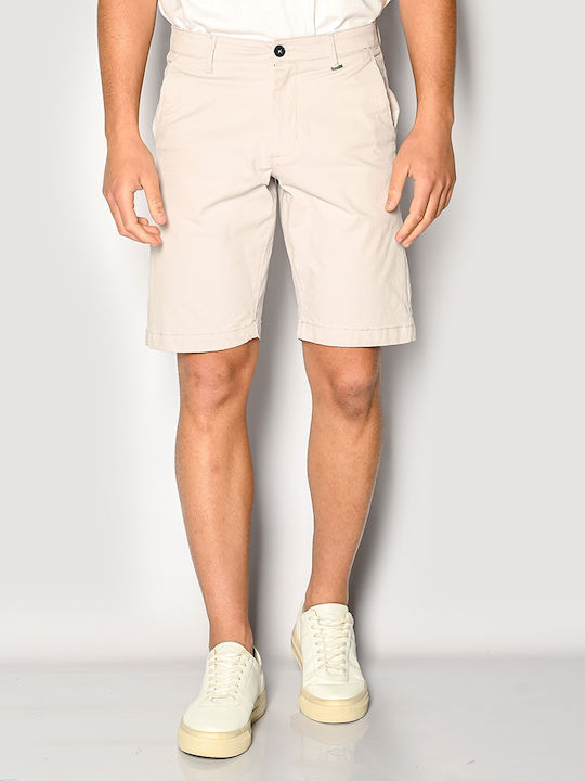 Brokers Jeans Ανδρική Βερμούδα Εκρου
