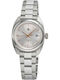 Lip Watches General De Gaulle Men's Battery Watch with Silver Metal Bracelet