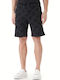 Logo Sports Men's Black Shorts