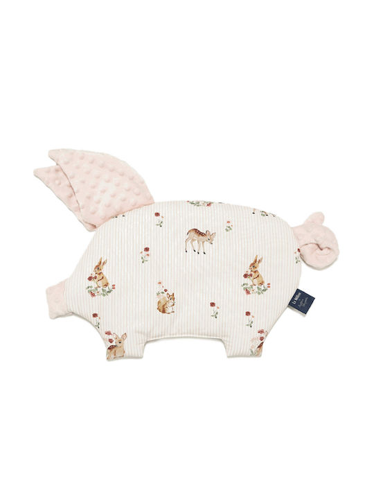 La Millou Βρεφικό Μαξιλάρι Ύπνου Sleepy Pig Ροζ - Σομον 35x40εκ.