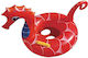Kids Inflatable Ride On for Sea with Handles Red