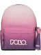 Polo Original Scarf School Backpack Junior High-High School with Water Bottle Holder Pink 20lt 30 x 21 x 42cm 2026