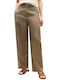 Women's Linen Trousers Olive