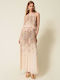 Maxi Damenkleid Für Hochzeit - Taufe Rosa