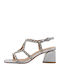 Damen Sandalen Silber