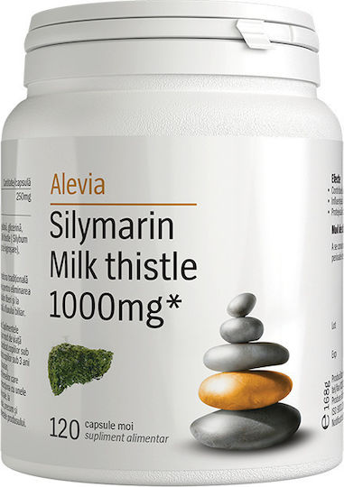 Alevia Silymarin Milk Thistle 1000mg 1000mg 120 Comprimate Natural