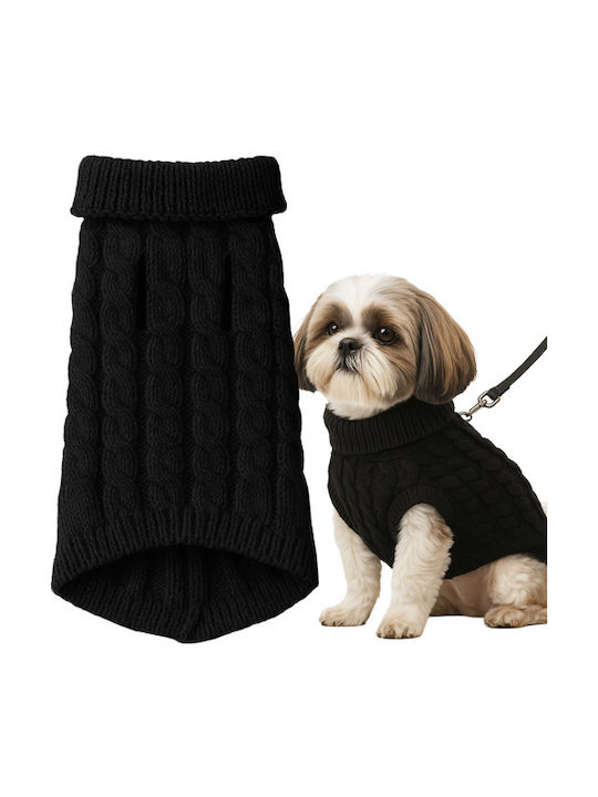 Pet Vest Leash Hole Size L 36 X 18 Cm Black