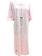 Nina Club Summer Cotton Women's Nightgown Pink