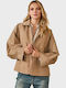 Women's Beige Gabardine Oversized