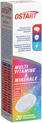 Fiterman Pharma Ostart Multivitamine Și Minerale Polivitamină Energy 250ml 20 Comprimate Efervescente