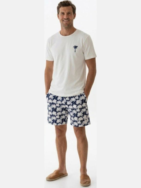 Soccus Pijama de Vară pentru Bărbați din Bumbac Multicolor