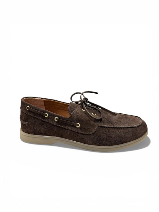 Boat Shoes De Damă Din Piele În Culoare Maro