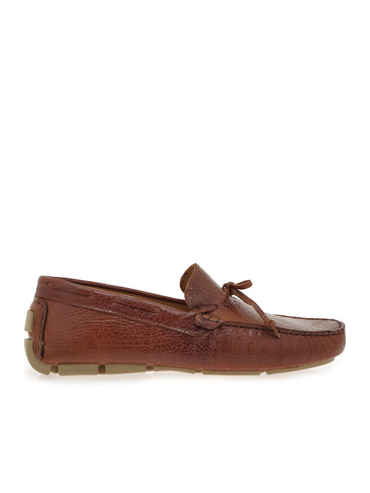Δερμάτινα Ανδρικά Loafers σε Ταμπά Χρώμα