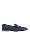 Δερμάτινα Γυναικεία Loafers σε Μπλε Χρώμα
