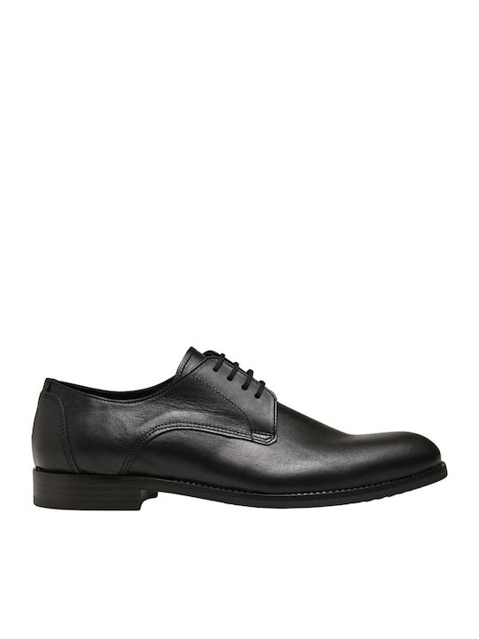 Leather Men's Casual Shoes Black