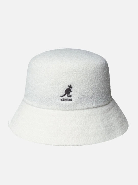 Kangol Fabric Men's Bucket Style Hat White