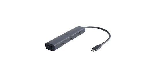 Eaton Tripplite Series USB-C Docking Station with 4K PD Ethernet Gray