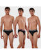 Men's Slip Black 3 Pack