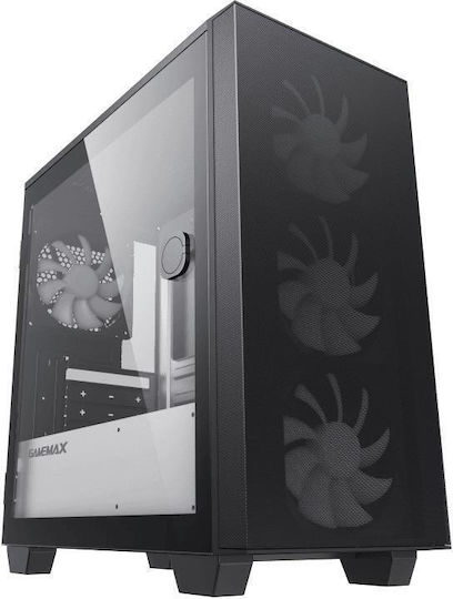 GameMax Aero Mini Eco Gaming Mini Tower Carcasă PC cu Fereastră Laterală Neagră