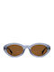 Prive Revaux Women’s Sunglasses with Gray Horn-Rimmed Frame and Gray Lens PR3004/G/S-63M70