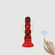 Realistischer Vibrator mit Fernbedienung Rot