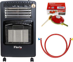 Ceramic Gas Heater 4200W Black 42x35x72cm