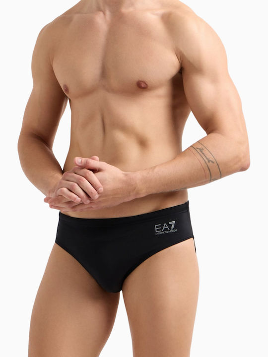 Emporio Armani Мъжки Бански Плувни Шорти Черни