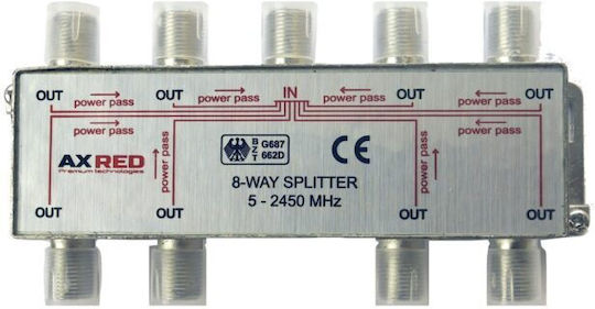 Axred Dispozitiv Splitter Satelit 8 Căi