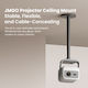 Jmgo Βάση Projector Οροφής με Μέγιστο Φορτίο 10kg Γκρι