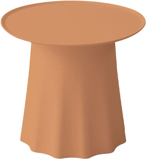 Masă Laterală Rotundă Volant Peach M50xL50xÎ45cm