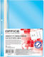 Office Products Dosar Plastic Pp Cu Găuri Pe Spate Grosime 100/170 Microni Set 50 Bucăți Albastru Office Products