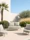Garten- und Outdoor-Möbelsets Typsatz Wohnbereich 4 Stück ΛΑΔΙ mit Kissen