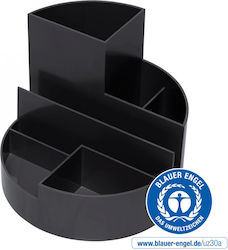 Maul Suport Pentru Pixuri 6 Compartimente Din Plastic Reciclat Eco Maul Negru